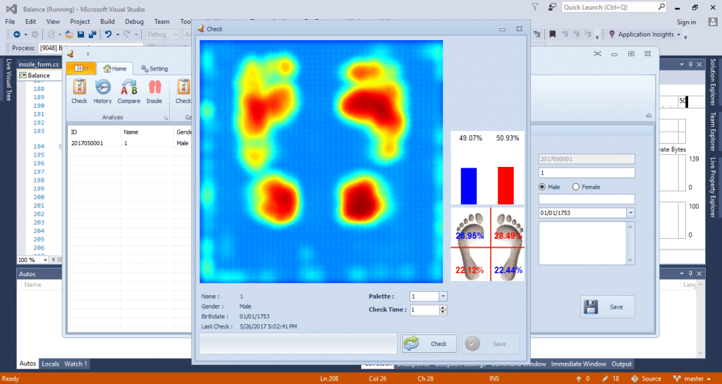 نرم‌افزار تعادل سنج الکترونیک