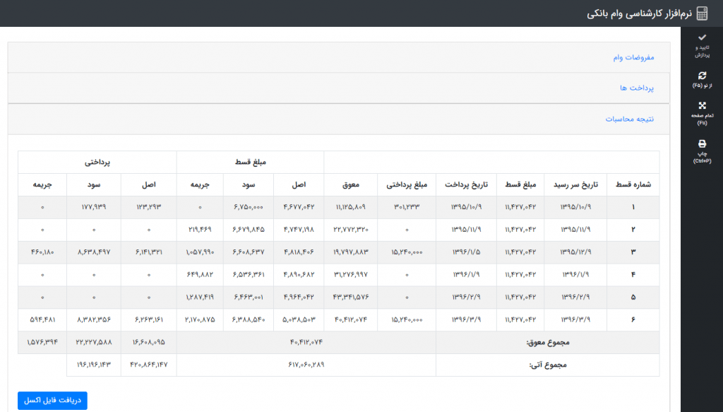 نرم‌افزار کارشناسی وام بانکی